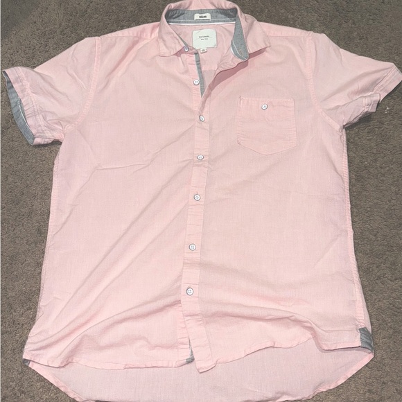 Men’s Button Up Short Sleeve Shirt - Picture 1 of 2